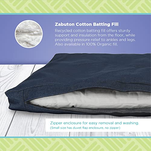 Bean Products Large Zabuton Meditation Cushion, Cotton Filled - Earth - color: Earth, size: Premium 32x26x3