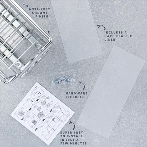 Pull Out Spice Rack for Cabinet, Spice Organizer 4-1/2"W x10-3/8"D x8-7/8"H - size: 4.5 Inch - Double