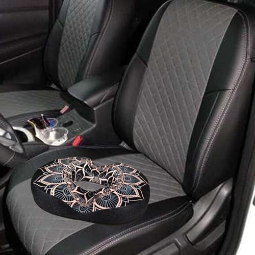 Donut Pillow for Hemorrhoids Seat Cushion for Tailbone Pain Relief - color: Mandala Black