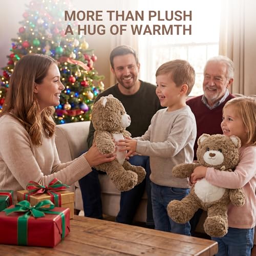 Teddy Bear Heating Pad Plush, USB Powered Belly Warmer Gift for Women - color: Brown Teddy Bear Heating Pad