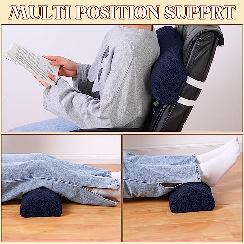 Recliner Leg Rest Cushion Sofa Footrest Pillow with Cover, Dark Blue, 1 Pcs - color: Dark Blue