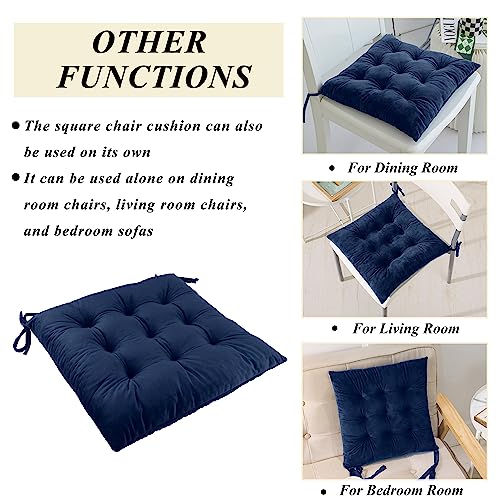 Rocking Chair Cushions High Back and Seat Cushion Navy - color: Navy