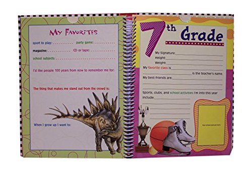 Deluxe School Memories Keepsake Photo Album Scrapbook from Preschool Through 12th Grade