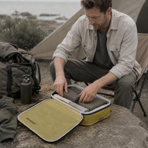 4 Pack Ultralight Compression Packing Cubes for Travel, Yellow - color: Yellow