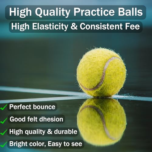 Swingers Tennis Balls, 6/20/36/80 Pack Training Exercise Balls for Pet Dog - color: Yellow, size: 6 PACK