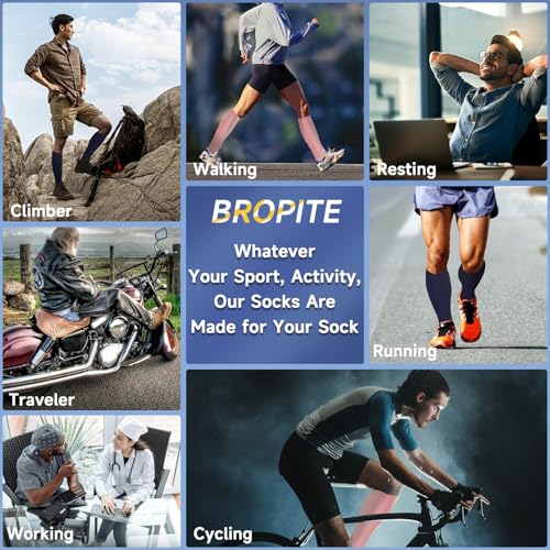 bropite Open Toe Compression Socks for Women,3 Pairs Toless Knee-High Socks - color: D-dbgp Open, size: 3X-Large