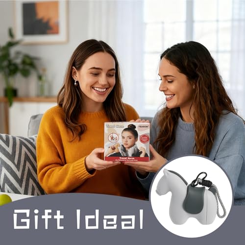 InfInflatable Travel Neck Pillow Built-in Pump & Cute Storage Bag - color: Gray