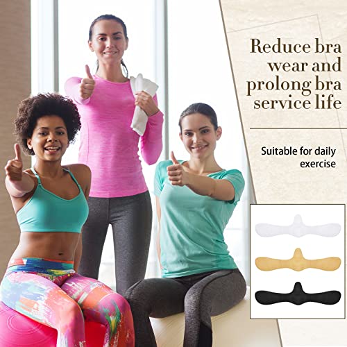 Boyiee 9 Pcs Cotton Bra Liners for Sweat Rash Liners Under Breasts Sweat Absorber Pads for Women Female - size: X-Large