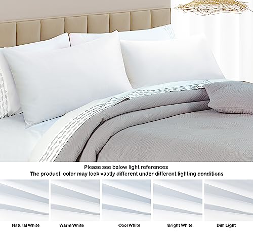 100% Egyptian Cotton Standard Size Pillow Protectors with Zipper Set of 2 - color: White, size: Standard 2pack