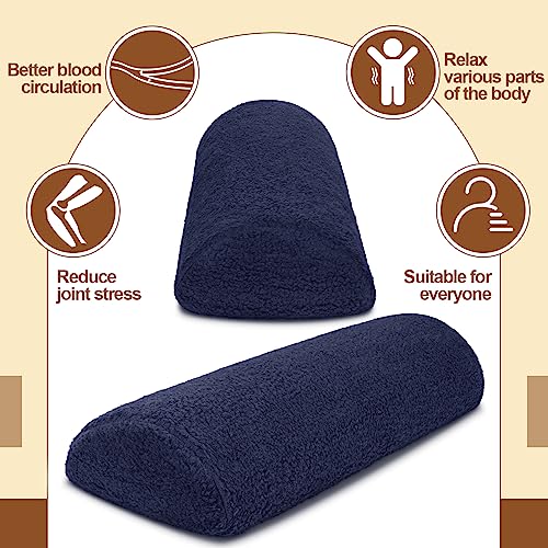 Recliner Leg Rest Cushion Sofa Footrest Pillow with Cover, Dark Blue, 1 Pcs - color: Dark Blue