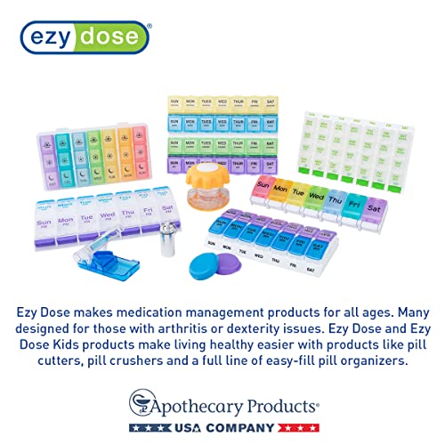 Ezy Dose Reusable 7-Day Travel Pill Pouch Set, Multi-Color - size: 7 Count (Unlabeled)