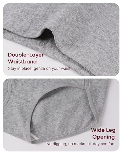 Women's Cotton Underwear High Waisted Ladies Panties Briefs 4 Pack - color: Multicolor, size: Small