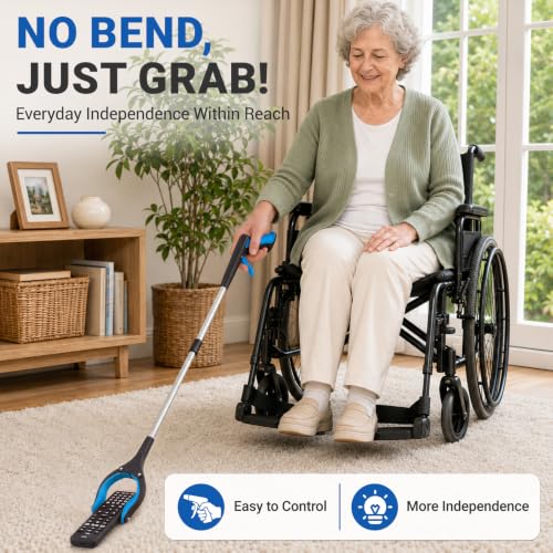 Grabber Reacher Tool - 32” Extra Long Foldable Gripper and Reaching Tool - color: 2-pack