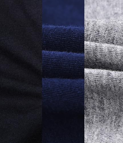 CAKYE 3 Pack Maternity Nursing Sleep Bra Breastfeeding Cotton Bralette - color: Black/Grey/Navy, size: Large
