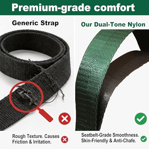 Acozycoo Stretching Strap with Loops for Physical Therapy,Knee,Calf,Back - color: Green-02, size: Length: 75 Inch, Width: 1 Inch
