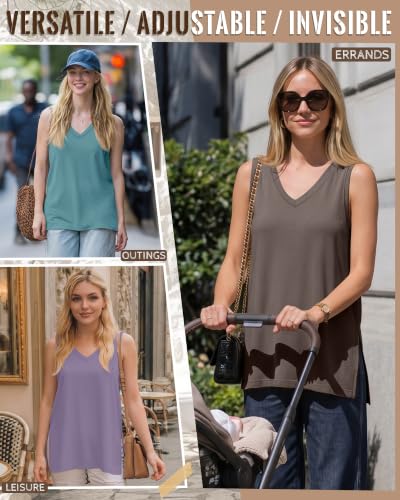 3 Pack Womens Maternity Nursing Tank Top - color: Lake Blue, Purple, Coffee Gray, size: Small