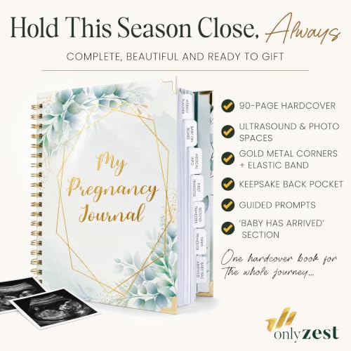 90-Page Pregnancy Journal for First-Time & Expecting Moms