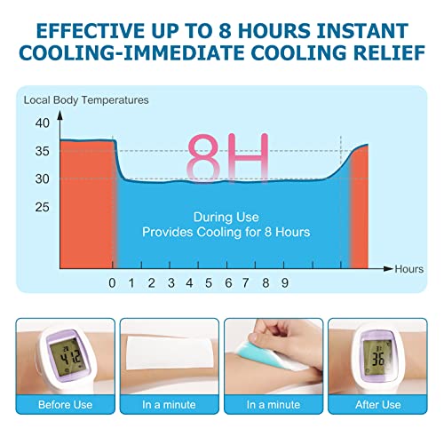 40 Pack Cooling Patches for Migraine & Headache, Outdoor Sports Heat Relief - size: 40pcs