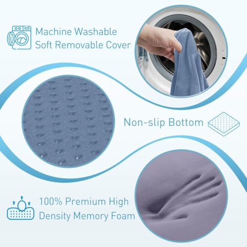 BlissTrends Extra Thick Seat Cushion for Office Chair & Car Seat, LightBlue - color: Light Blue, size: XX-Large