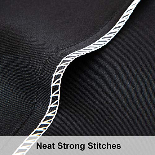 NTBAY Queen Satin Pillowcases, Set of 2, Black - color: Black, size: 2 x Queen (20 x 30 Inches)