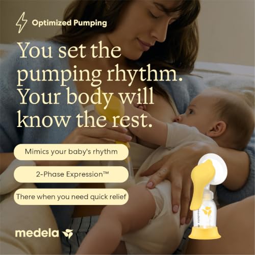 Medela Harmony Manual Breast Pump, On-the-Go, More Milk Output - style: Harmony Manual Breast Pump