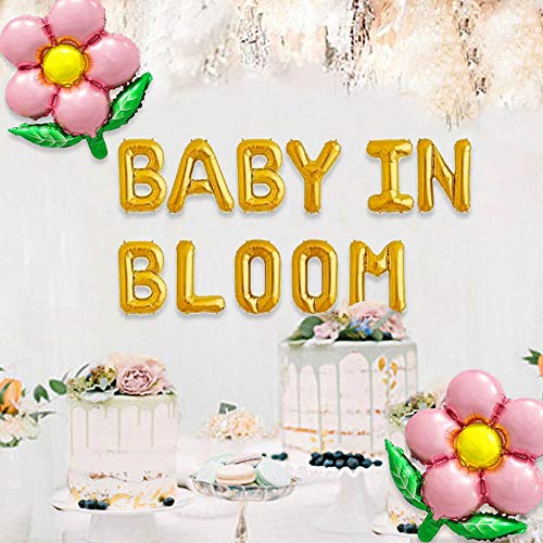 JeVenis Baby in Bloom Baby Shower Decorations Floral Backdrop Decoration