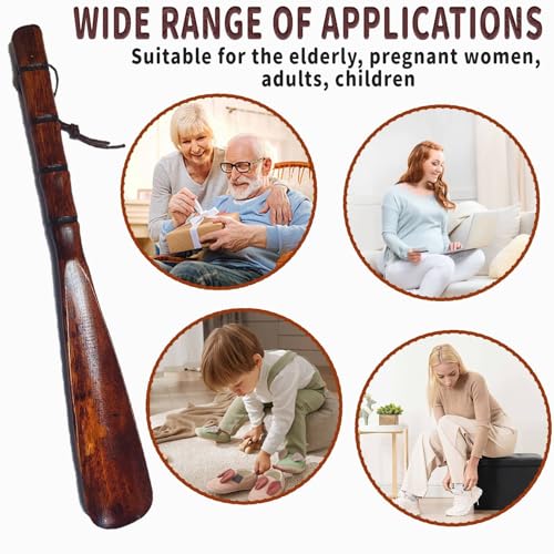 Shoe Horn Long Handle for Seniors,Shoe Horns for Men Women 12.5"
