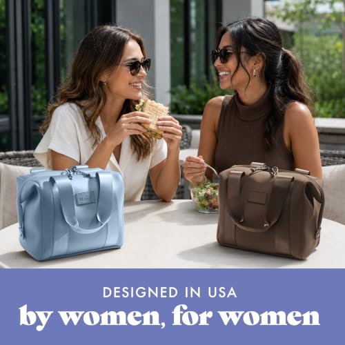 Fit & Fresh Remi Neoprene Lunch Bag for Women w/Ice Pack & Containers - color: Blue, size: One Size