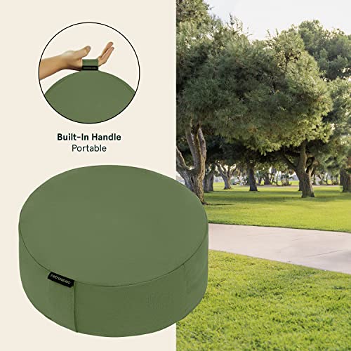 Retrospec Sedona Meditation Cushion, Buckwheat Pillow, Meditation Pillow - color: Basil, size: Round
