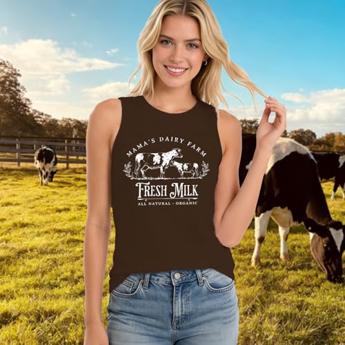 Womens Nursing Tank Tops for Breastfeeding Friendly Zip Sleeveless Breastfeeding Shirts Maternity Nursing Tank - color: Brown, size: Medium