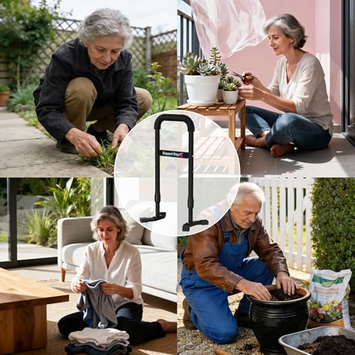 Stand Assist Aid Plus for Floor & Low Seats, 20-26.8" Adjustable - color: Black