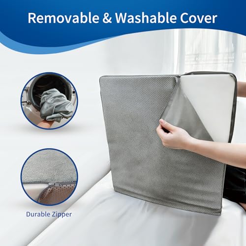 Leg Elevation Pillows for After Surgery, Memory Foam Leg Pillow for Sleeping Lower Back Hip Ankle Sciatica Pain Relief - size: Double Legs-24"x21"x8"