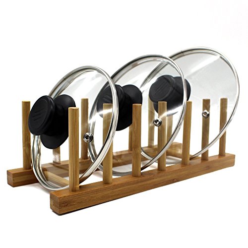 Bamboo Wooden Plate Racks Dish display Holder Kitchen Storage, Pack of 2 - size: Pack of 2