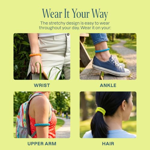 Cliganic Mosquito Repellent Bracelets for Kids & Adults, Natural, 100 Pack - size: Pack of 100