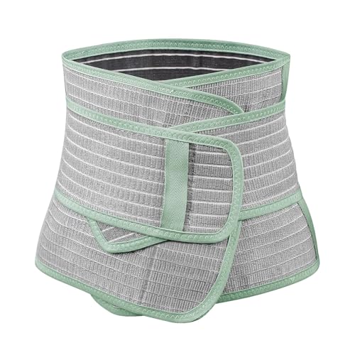 haakaa Postpartum Belly Band, Support Back & Abdomen, Help Natural Delivery & C Section Recovery,Natural Latex,One Size - color: Mint