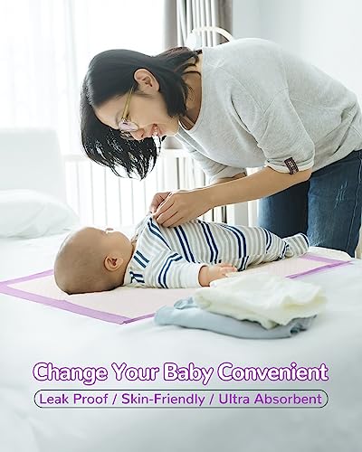 Baby Disposable Changing Pads 100 Pack Disposable Baby Underpads Ultra Soft Waterproof Diaper Changing Liners 13 x 18 in