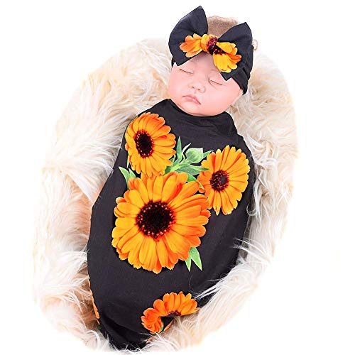 Galabloomer Maternity Robe and Receiving Blanket, Matching Mommy Labor Robe - color: Black, size: Small