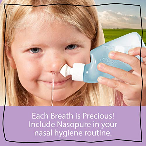 DR HANA'S NASOPURE Nasal Wash, “The Nicer Neti Pot” Little Sampler Sinus Wash Kit, Comfortable Rinse, 4 Oz - size: 5 Piece Set