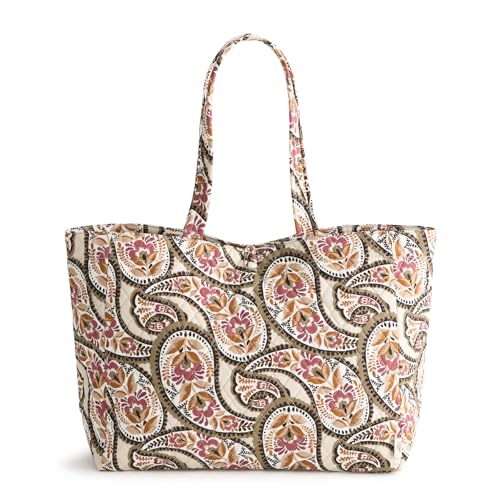 Vera Bradley Women's Premium Cotton Hathaway Tote Bag - color: Blooming Paisley