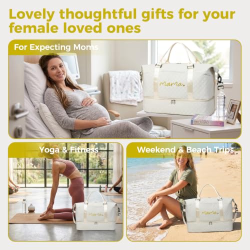 Large Maternity Hospital Bag, 45L, Beige - color: Beige