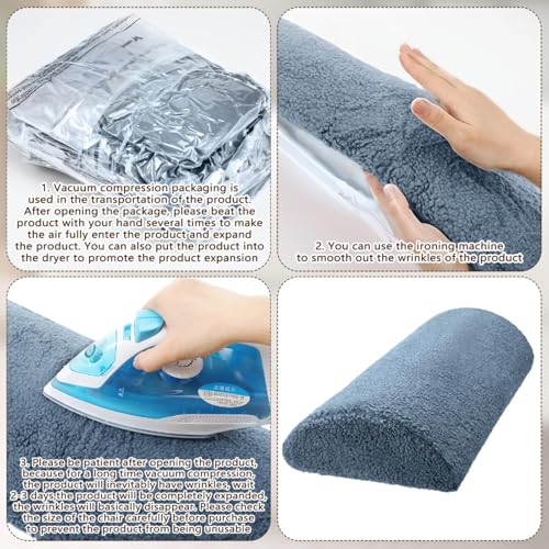 Wesiti Recliner Leg Rest Cushion Footrest Pillow Elevate Feet, Haze Blue - color: Haze Blue