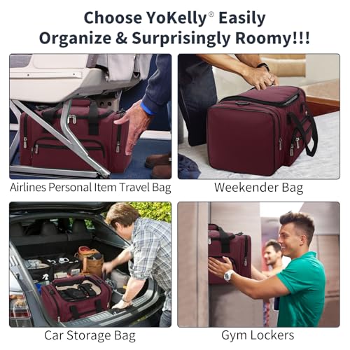 17 inch Small Duffle Bag, Burgundy - color: Burgundy, size: 17 inch