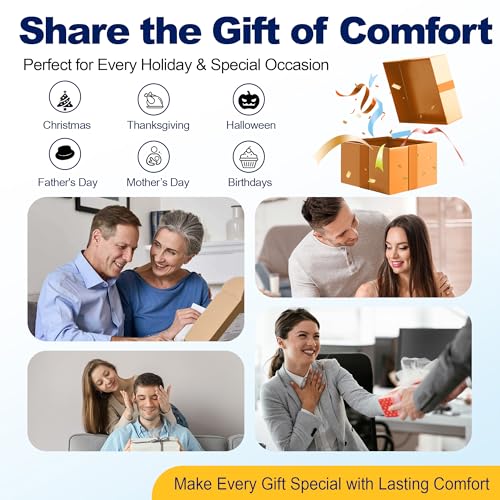 kingphenix Memory Foam Car Seat Cushion for Driving Comfort and Office Use - color: Leather & 4d Mesh Black