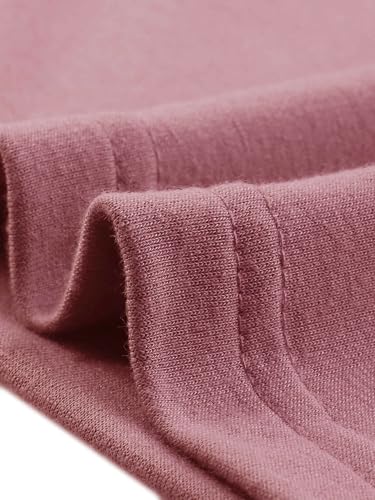 cheibear Women Long Sleeve Cardigan Knit Zip Up with Pockets - color: Dark Pink, size: Small