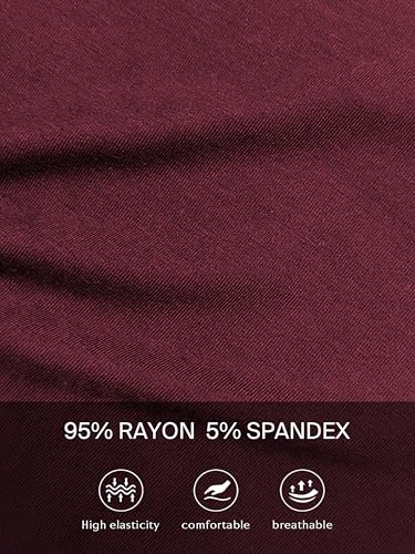 Glampunch Maternity Tops, Front Pleat Peplum Tunic Top Pregnancy Shirts - color: A2 Wine Red, size: Large