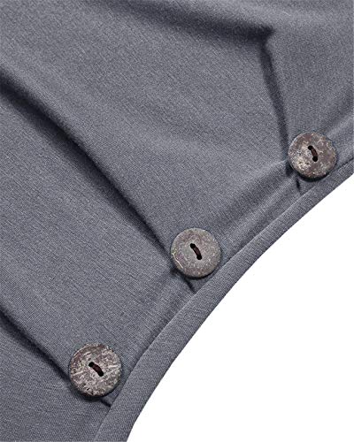 Chuanqi Womens Maternity Shirt Fall Long Sleeve T-Shirts Pregnancy Clothes - color: A-grey, size: Medium