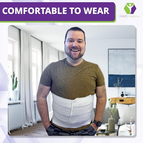 Plus Size Bariatric Abdominal Binder Post Surgery - Belly Binder - 12" - size: 4X-Large (Pack of 1), style: 4 Panel (12")