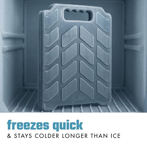 Cool Coolers by Fit & Fresh XL Tire Reusable Ice Packs for Coolers, 2pk