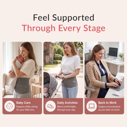 Mamaway SSnugFit Postpartum Belly Band, Breathable C-Section Support Girdle - size: Medium