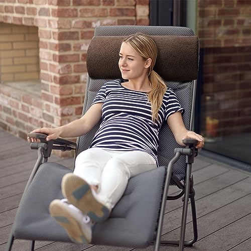 Wesiti Recliner Leg Rest Cushion Footrest Pillow Elevate Feet, Chocolate - color: Chocolate